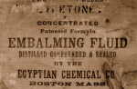 Sepia Embalming Fluid Label Fading